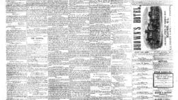 A photograph of an old newspaper