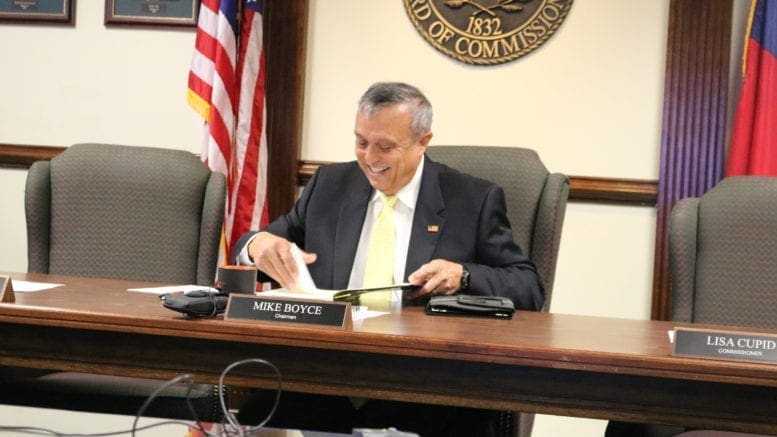 Chairman of the Cobb County Board of Commissioners, Michael Boyce in article about cobb budget town halls (photo by Larry Felton Johnson)