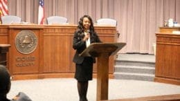 Lisa Cupid at her second swearing-in - Photo by Larry Felton Johnson