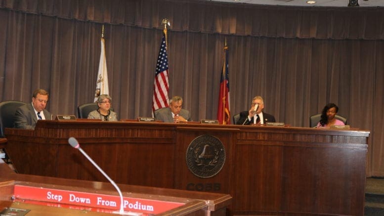 Cobb County Board of Commissioners in session