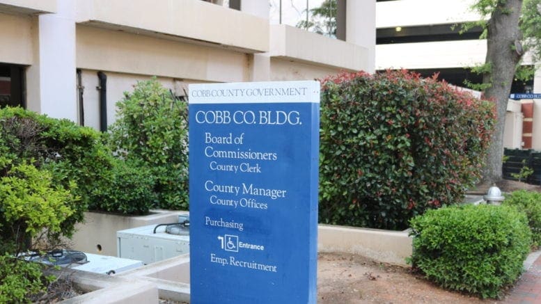 Cobb County government building in article about rental assistance