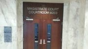 Doorway to magistrate court, the court which conducts eviction hearings