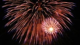 Independence Day fireworks in New Year article
