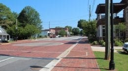 Main Street in downtown Kennesaw -- in aricle on Kennesaw Grand Prix