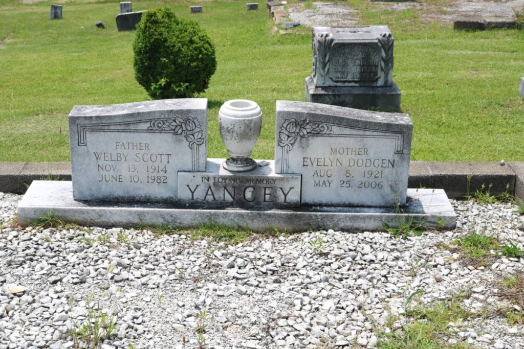 Headstones at Mount Harmony Baptist Church cemetery in Mableton Georgia (photo by Larry Felton Johnson)