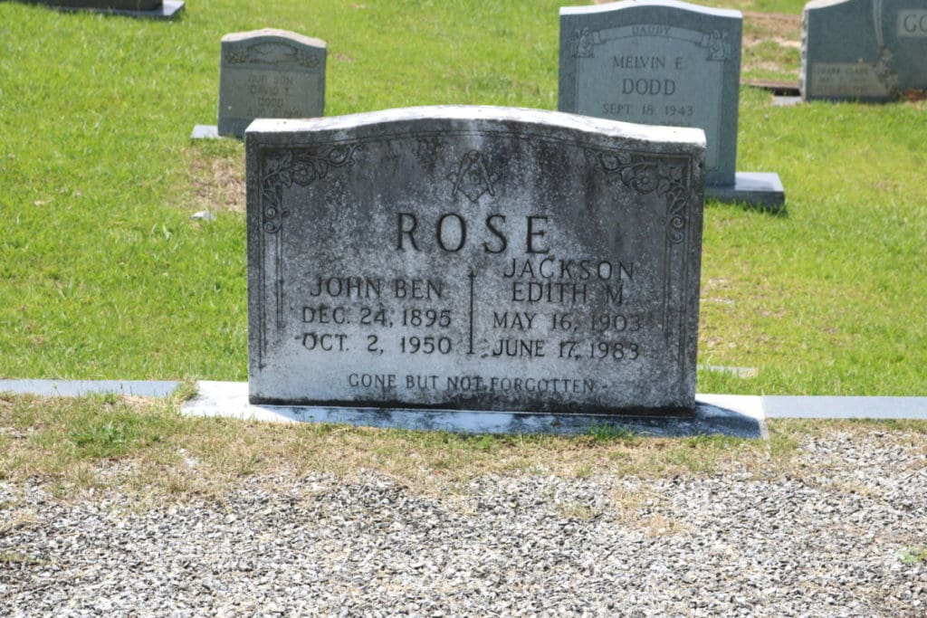 Headstones at Mount Harmony Baptist Church cemetery in Mableton Georgia (photo by Larry Felton Johnson)