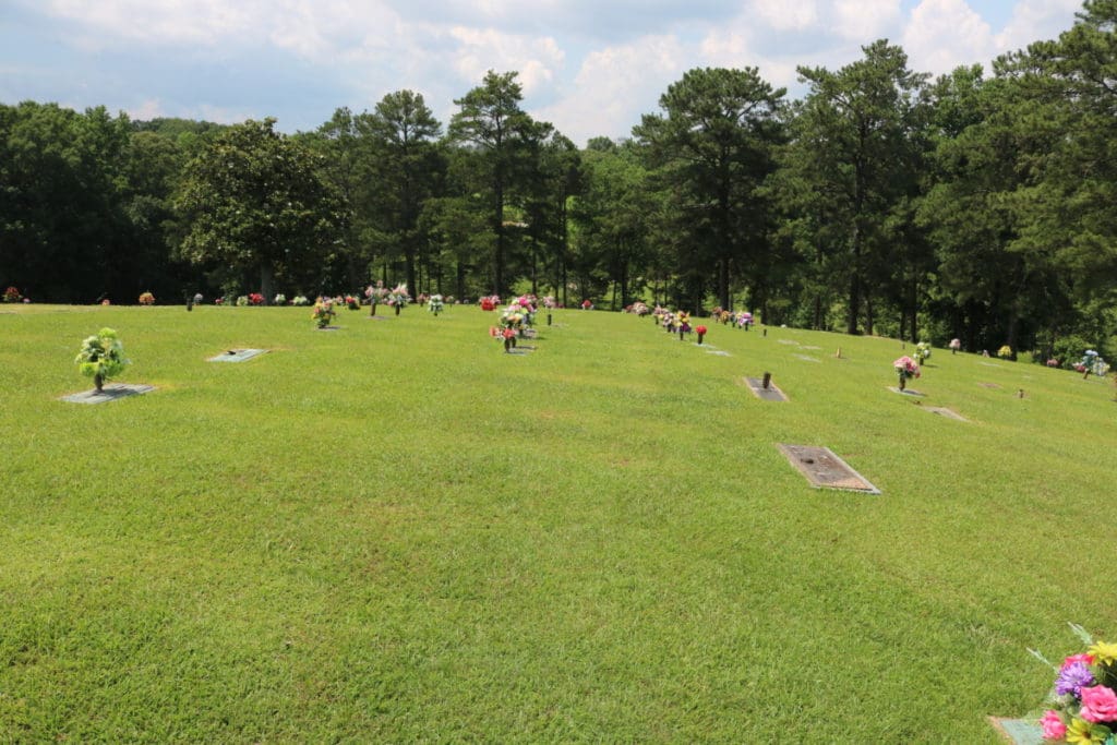 Markers at Mount Harmony Memorial Gardens (photo by Larry Felton Johnson)