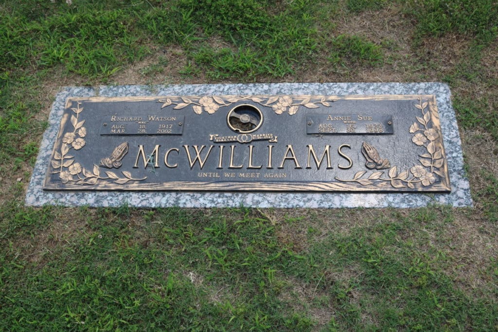 Markers at Mount Harmony Memorial Gardens (photo by Larry Felton Johnson)