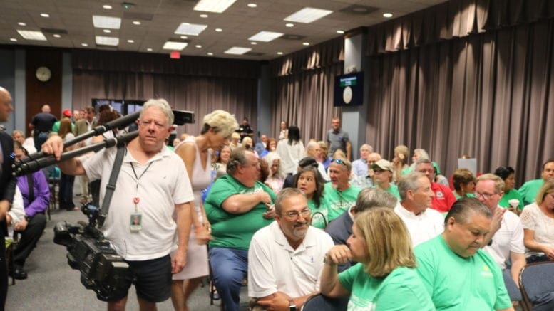 Crowd at BOC meeting and millage rate hearing (photo by Larry Felton Johnson)