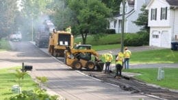 Crew at work on a repaving project in Mableton (photo by Larry Felton Johnson)