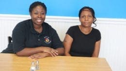 Rita's Way Cafe Chef Rita (left), and Tina, who cook during the day (photo by Larry Felton Johnson)