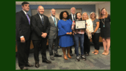 Victoria Thongleuth was praised by the Board for her academic record. (photo by Rebecca Gaunt)