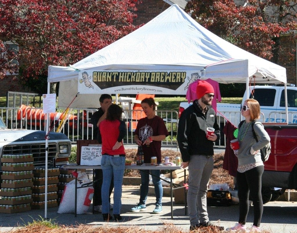 Burnt Hickory Brewery tent (photo by Alex Patton)