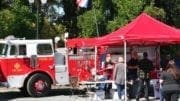 Owner and Cobb County Firefighter Michael Sorg served Firewater’s Lifechanger New England IPA from a huge fire truck parked right in the middle of the festival. (photo by Alex Patton)