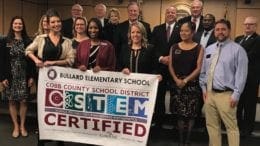 Bullard Elementary received recognition for becoming STEM certified. (photo by Rebecca Gaunt)