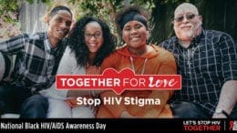 poster showing a black family and announcing National Black HIV AIDS Awareness Day