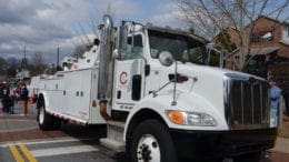 large white truck in article about Touch-A-Truck
