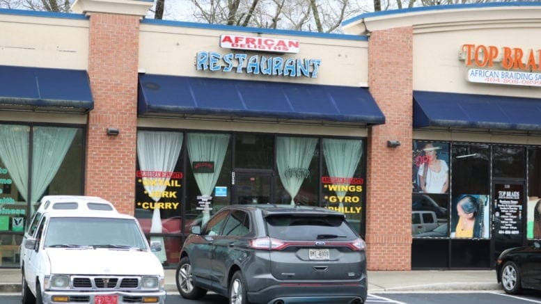 African Delights restaurant on Veterans Memorial Highway (photo by Larry Felton Johnson)