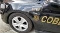 Detail of Cobb County Police Department STEP Unit vehicle in article about fatal accident on I-75