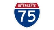 Shield symbol for I-75