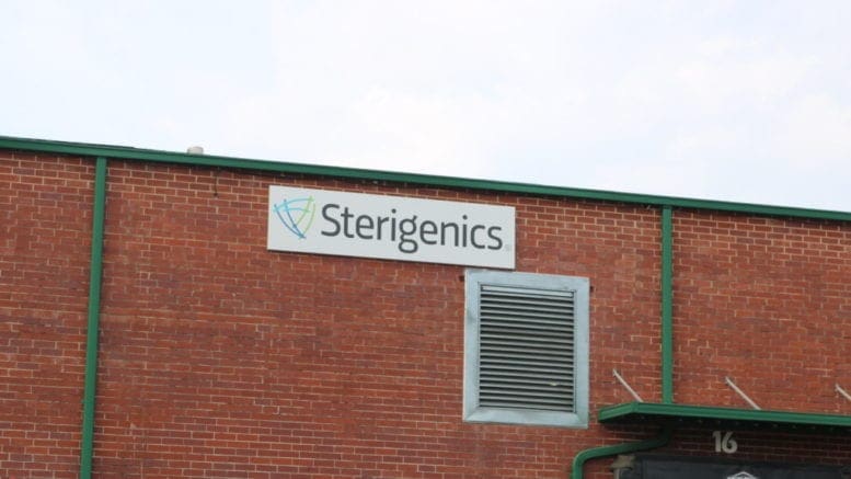 Sterigenics sign in article about lawsuit Sterigenics, BD Bard