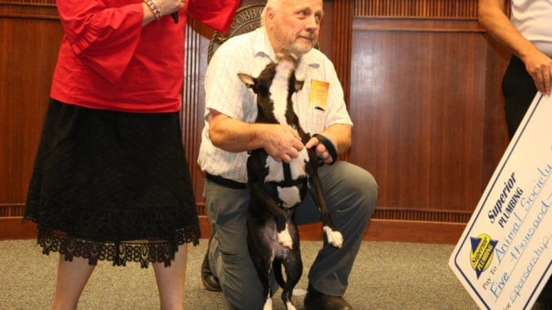 David Birkenbine and his dog Loretta