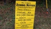 Zoning notice