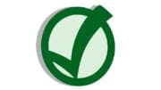 green checkmark in a circle voting symbol. Used in article about municipal elections