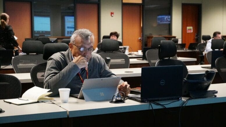 Cobb BOC Chairman Mike Boyce at the county's Emergency Response Center
