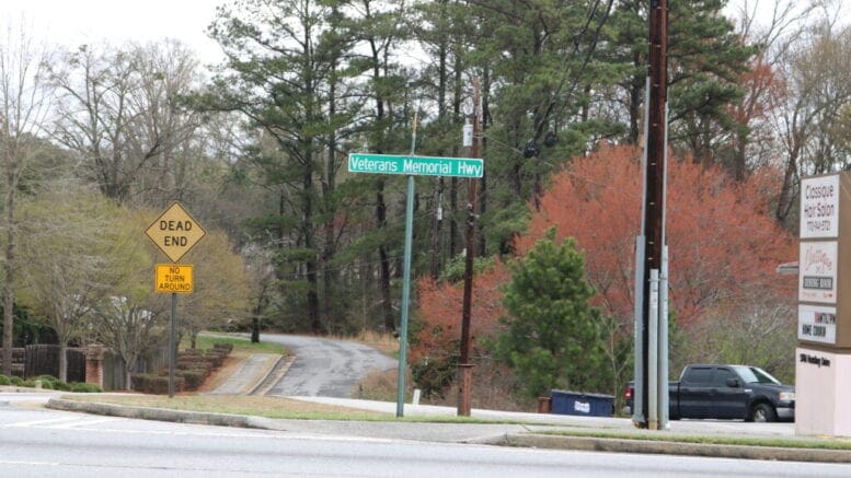 Veterans Memorial Highway sign