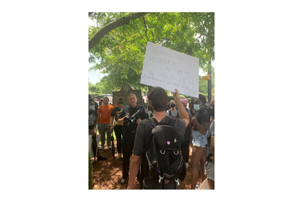 Kennesaw Chief of police, Bill Westenberger, shows his support of peaceful protesting and promises more transparency