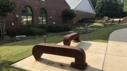 benches by KSU students in the Kennesaw State University Master Craftsman Program