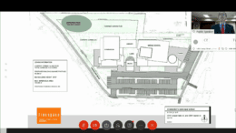 Screen shot of plan for St. Benedict's School rezoning request
