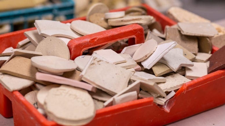 basket of pottery shapes