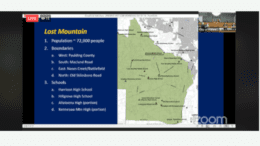 Rep. Ed Setzler discussed the proposed boundaries of the city of Lost Mountain during his presentation to the Kennesaw City Council.