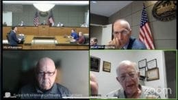 Screenshot of zoom session of Kennesaw city council work session.