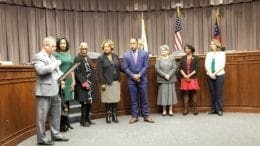 Michael Hughes at his retirement at the Cobb County Board of Commissioners)