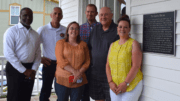 Members of the Historic Preservation Commission pictured with Mayor Derek Easterling and Zoning Administrator and Staff Liaison for HPC Darryl Simmons