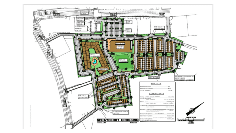 Sprayberry Crossing redevelopment site plan