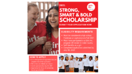 flyer for Girls Inc. scholarship as described in the article