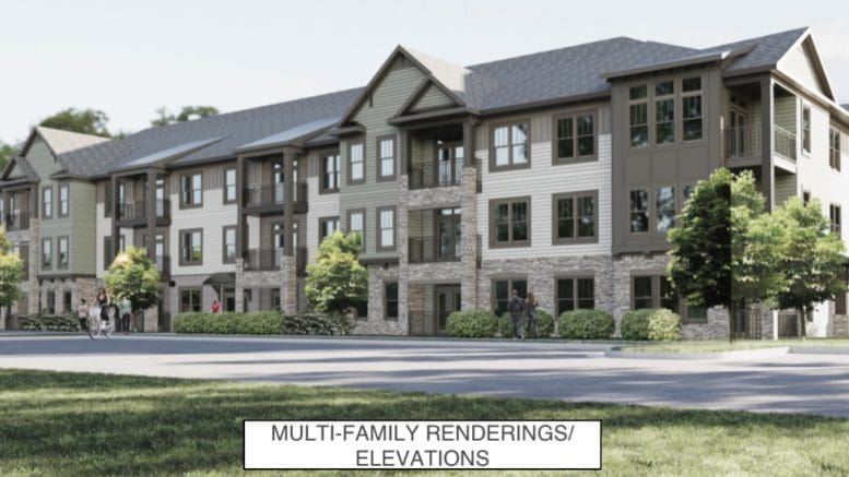 Renderings of multifamily housing