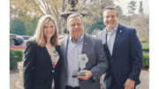 (l to r) Sharon Mason, President and CEO of the Cobb Chamber; Bob Ott, 2021 East Cobb Citizen of the Year; John Loud, 2021 Cobb Chamber Chairman.