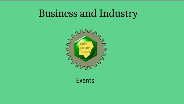 Cobb County Courier logo with the text: Business and Industry, events