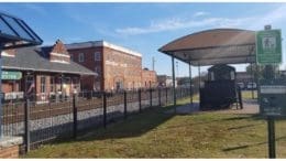 Marietta History Center taken from other side of railroad tracks