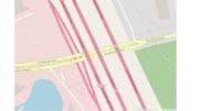 Map of the intersection of Terrell Mill Road with I-75 from open streetmaps