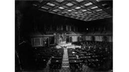 An old 1860 photo of the interior of the U.S. Capitol