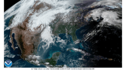 NOAA satellite map of eastern United States