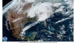 satellite weather map for eastern United States March 18