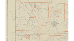 An old census map of Acworth GA from 1950