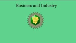 Cobb County Courier logo with the title "Business and Industry"